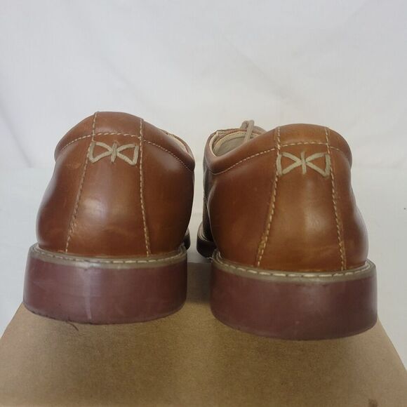 G.H. Bass & Co Patterson Size 11M Brown Leather and Tweed Men’s Lace Up Shoes - Picture 4 of 8